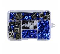 Tornillo Motocicleta Compatible Con Suzuki Para RM65 RM80 RM85 RM100 RM125 RM250 155PCS Carenado Cuerpo Motocicleta Los Kits Tuerca Tornillo Perno(Blue)