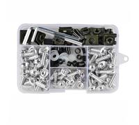 Tornillo Motocicleta Compatible Con Suzuki Para RM65 RM80 RM85 RM100 RM125 RM250 Motocicleta Carenado Para Tornillo Tuerca Tornillo Kits Moto Montaje Kits(Silver)