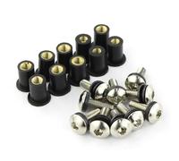 Tornillo Motocicleta Compatible Con VTR1000 RC51 2000 2001 2002 2003 2005 2006 Para VTR1000F 1997-2005 Carenado Para Kit Pernos Tornillos Casco Parabrisas(Silver)