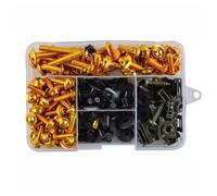 Tornillo Motocicleta Compatible Con Yamaha Para XJ6N FZ6 FZ6R FZR1000 FZR750R FZR600 Motocicleta Tornillos Carrocería Arandelas Montaje Kits Montaje Motocicletas(Yellow)