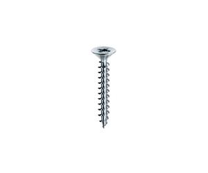 Tornillo MUSTAD Panelvit Cabeza cilíndrica Pozidriv - Rosca total - Zinc blanco - Ø2,5 x 30 mm - Caja de 500 - PVACZP250300B8C
