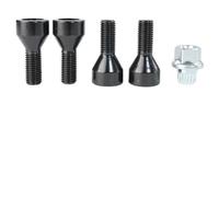 Tornillo para Llantas Aleación,Rueda Pernos Tornil 4 Pernos Bloqueo Negros M14x1.25 + Llave, Uso Apto for BMW MINI R50(M12 1.5)