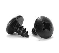 Tornillo para madera #6 x 1/4 pulgadas, 100 piezas de cabeza de braguero Phillips 18-8 (304), tornillos autorroscantes rápidos de acero inoxidable, óxido negro, por SG TZH