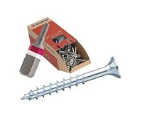 Tornillo para madera ASSY | CS acero galvanizado, rosca parcial, 4,5 x 35, cabeza avellanada RW, Surtido 500 unidades con bit
