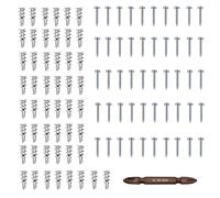 Tornillo Para Panel De Yeso | 50 Piezas Clavos de Alta Resistencia con 50 Sujetadores - Tornillos De Construccion De Metal | Para Madera Pladur Tablero De Pared Hueca Baño Y Cocina Instalación De Esta