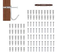 Tornillo Para Panel De Yeso, 50 Piezas De Clavos De Montaje Con 50 Sujetadores, Tornillos Metálicos Para Muebles, Para Madera, Paneles De Yeso, Pared Hueca, Panel, Tablero, Baño, Cocina, Y Marco De Fo
