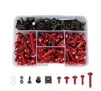 Tornillo Parabrisa Moto Compatible Con Para Ninja Para 250R Para EX250F 1988-2007 177 Piezas Tornillos Tuercas Pernos De Carenado Kit Tornillos Pernos Para Carrocería Motocicleta