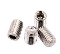 Tornillo prisionero de cabeza hueca hexagonal de acero inoxidable DIN916 A2 304, M2, M2.5, M3, M4, M5, M6, M8, M10, M12, M16.(12mm)