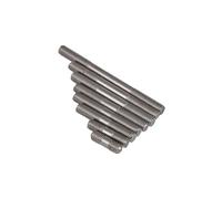 Tornillo prisionero roscado de doble extremo, Pernos de doble extremo acero inoxidable 304 M3-M16 plateados 20-150 mm, paquete 2-5 piezas(Silver M3(5pcs),X55mm)