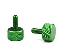 Tornillo Pulgar, 10 unids/lote M3 M4 M5 M6 M8 tornillo moleteado de mano de aluminio colorido,(Green M5*16mm 10PCS)