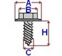 Tornillo ROMIX ROM 45188, 10 Pieza
