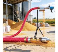 Tornillo Sinfin Portátil Transportador Sinfín,5M | Sistema Portátil De Transporte Por Tornillo Sin Fin Eléctrico Transportador Máquina Alimentación Neumática,5M