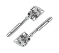 Tornillo terminal de cuerda alambre, dedal hardware barandilla cable 2 piezas for accesorios mm a 8, ángulo ajustable 180 °(F,6mm)