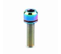 tornillo titanio,ligero y resistente,tornillo bicicleta montaña,cabeza conica M5x16 arandela colorida,for ciclistas reparacion personalizacion talleres