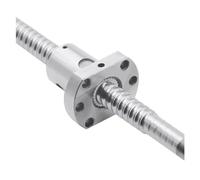 Tornillo Tornillo de bola de acero inoxidable SFU1204 350 mm-800 mm Husillo de bolas laminado C7 con brida Tuerca simple Piezas mecanizadas CNC(800mm)