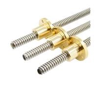 Tornillo Tornillo de bola de acero inoxidable Un trozo de varilla roscada T10 acero inoxidable for motor paso a excavadora, 10 mm longitud(500mm)