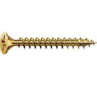 tornillo - tornillo tipo con cabezal bicromo, tamaño 4.5x21 mm, fabricado en acero, ideal para unión de materiales en proyectos de carpintería. #