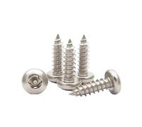 Tornillo Torx de cabeza plana de acero inoxidable, tornillo autorroscante de rosca métrica, tornillos para terrazas, plata, M3x8mm, 20 piezas