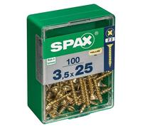 SPAX cab. plana yellox 3,5x25 M 100 uds
