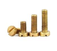 Tornillos, 20 piezas, M1.2 .4 .6 M2 .5 M3 M4 M5 M6 M8 Tornillo de cabeza ranurada latón reparación(M1.2,3mm)