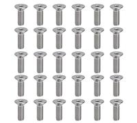 Tornillos Allen M10 de Acero Inoxidable A2, 30 Piezas, 10mm, Cabeza Avellanada Hexagonal - Alta Resistencia, Resistente a la Corrosión, Uso Industrial y Fijaciones (M10*30)