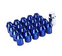 Tornillos Antirrobo Coche Compatible Con KIA 20 Tuercas De Rueda M12x1.5 De 35 Mm, Aleación De Aluminio 6061, Herramienta De Accesorios Para Neumáticos De Extremo Cerrado(Blue)