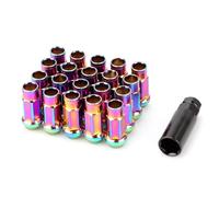 Tornillos Antirrobo Coche Compatible Con Subaru Tuercas De Rueda Para Modificación De Coche Pernos Pernos De Para Cubo De Rueda Tuercas De Rueda M12x1.5, 20 Unidades(Chrome)