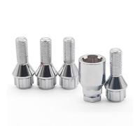 Tornillos Antirrobo Coche,Tuercas Ruedas Coche 4*M12X1.5 Perno Bloqueo Rueda Aleación Aluminio Tornillos Antirrobo Neumáticos Tuerca Uso Apto for BMW E30 E36 E46 E81 E82 E87 E88 E90 2003-2013