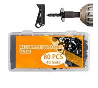 Tornillos automotrices | M4.2 Tornillos de Reparación para Protectores de Salpicaduras - Pernos de cubierta inferior del motor - para Taller Doméstico, Garaje, Coche, RV, Turismo, SUV