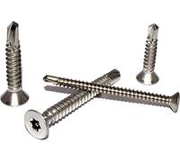 Tornillos Autoperforantes Forma o con Independiente Torx y Cabeza Avellanada Din 7504 Acero Inox A2 Tornillo de Colocación Rápida Autorroscante - 50 Unidad, 3,9x32