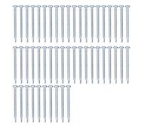 Tornillos Autorroscantes, 50Pcs, 4.2x50mm, Acero al Carbono Zincado - Alta Durabilidad, Resistente a la Corrosión, Uso en Reparaciones y Montajes (Cabeza redonda)