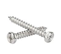 Tornillos autorroscantes de acero inoxidable 304 con cabeza hexagonal externa y ranura cruzada M3 M4 M5 M6 M8(M6x16mm-20pcs)