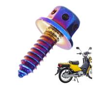 Tornillos autorroscantes de acero inoxidable | Tornillos autorroscantes para metal, de titanio M5 15, tornillos hexagonales externos huecos para coches, reparación de automóvil