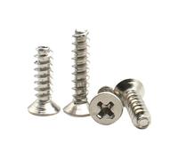 Tornillos autorroscantes de cabeza avellanada con ranura en cruz, M1.4, .7, M2, .2, .3, .5, .6, M3, ., M4 y M5, 20-250 unidades(10mm,M2 X100pcs)