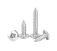 Tornillos autorroscantes de cabeza cruzada M2.6 M3 M3.5 M4 M5 M6 Tornillo for madera con cabeza de hongo niquelado(8mm,M6 10pcs)
