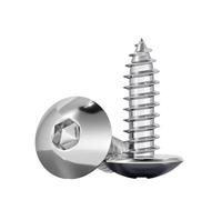 Tornillos autorroscantes de cabeza hexagonal con hexágono interior, de acero inoxidable 304, M3, M4, M5, M6 y M8.(M6x12mm 20pcs)