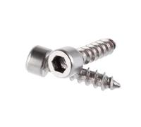 Tornillos autorroscantes de cabeza hexagonal de acero inoxidable niquelado negro, M2, M2.6, M3, M4, M5 y M6, for muebles y altavoces, 10-50 unidades(Stainless steel,8MM_M3 50CPS)