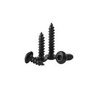 Tornillos autorroscantes de cabeza hexagonal, G8.8, color negro, M2, M3, .5, M4, M5 y M6, 20-100 unidades(35mm,M4 20pcs)