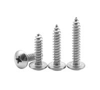 Tornillos autorroscantes de cabeza hongo acero inoxidable 304, M3, .5, M4, M5, M6, 50-10 unidades(10mm,M4 (20pcs))