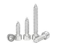 Tornillos autorroscantes de cabeza hueca hexagonal de acero inoxidable for altavoz, 20/55 unidades, M2, M2.6, M3, M4, M5, M6(12mm,M2.6 50pcs)