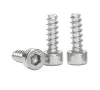 Tornillos autorroscantes de cabeza hueca hexagonal, punta plana, acero inoxidable, M2, 0,6, M3, 0,5, M4, M5, Allen, 20-50 unidades(M5x8mm 20pcs)
