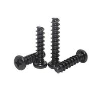Tornillos autorroscantes de cabeza plana con ranura en cruz, de acero al carbono negro, M1, M1.2, M1.4, M1.5, M2, M2.3, M2.6, M3, M3.5, M4, M5, 250 unidades(7mm,M3 (50pcs))