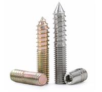 Tornillos autorroscantes de doble cabeza, Cabeza Autorroscante Hexágono Acero Inoxidable Galvanizado M6/M8 Multicolor 60Pcs(30pcs Silver,M8X40MM)