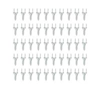 Tornillos autorroscantes de doble cabeza con forma de Y, clavos de garra de fijación de dos direcciones, fijación de zócalo, clavo sin costura, 50 Uds.(1.5cm 0.8cm)