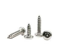 Tornillos autorroscantes for madera de acero inoxidable 304, de cabeza redonda, estrella, Torx, a prueba de manipulaciones, de seguridad, M2.9, M3.5, M3.9, M4.2, M5, 10/20 unidades(6.5mm)