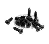 Tornillos autorroscantes for madera de cabeza avellanada plana, en cruz, color negro, tamaño mini, 50/200 unidades, M1, M1.2, M1.4, M1.7, M2, M2.3, M2.6, M3, M3.5, M4(14mm,100pcs M3)