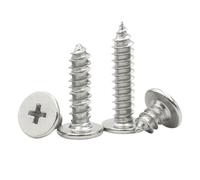 Tornillos autorroscantes for madera de cabeza plana ultrafina, de acero inoxidable A2 304, M2, M2.6, M3, M3.5, M4, M5 y M6, 10/50 unidades, M2, M2.6, M3, M3.5, M4, M5 y M6.(25mm,M5 (10pcs))