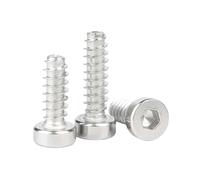 Tornillos autorroscantes hexagonales de cabeza cilíndrica redonda fina de acero inoxidable 304, M1.7, M2, M2.3, M2.6, 100/200 unidades(10mm,M2.3-100pcs)