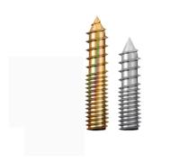 Tornillos autorroscantes hexagonales de doble cabeza de acero inoxidable 304, tornillos de conector de muebles de punta galvanizada M4 M5 M6 M8(M10x100(2pcs)304)