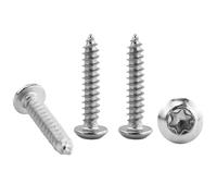 Tornillos autorroscantes M5 x 25 mm, 50 unidades, tornillos de cabeza avellanada, acero inoxidable, tornillos Torx de cabeza plana, rosca completa, para equipos de máquinas y muebles para el